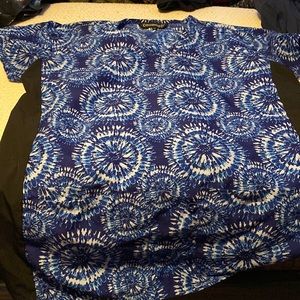Blue small womens scrub top